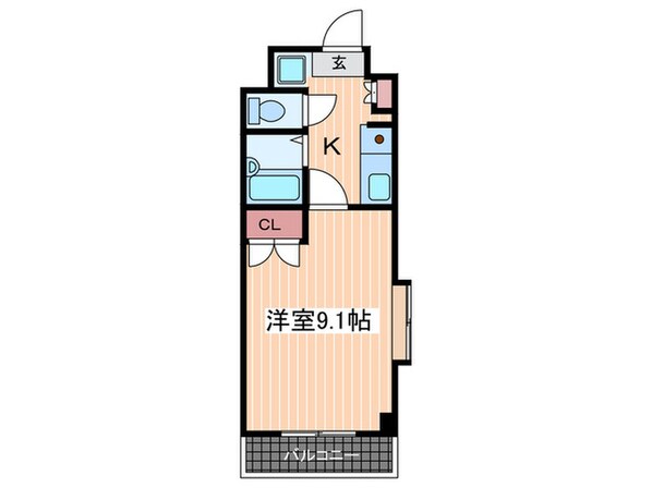 アーバン西白島の物件間取画像